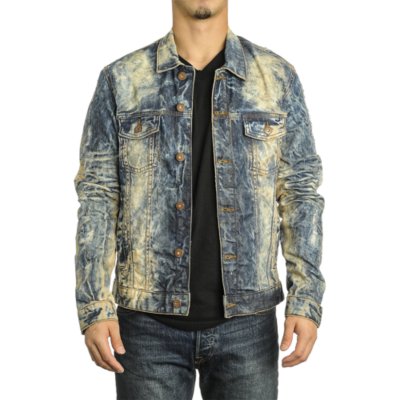 Jordan Craig Fade Denim Men's Blue Jacket | Shiekh Shoes