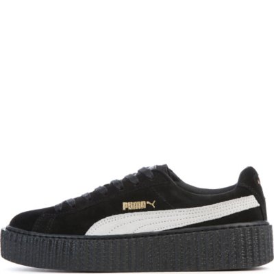 Rihanna Creepers Women's Black Suede Sneaker | Shiekh Shoes