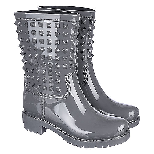 Women's Grey Rain Boot Alida-HR-1 | Shiekh Shoes