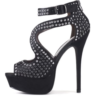 Jenni Rivera Jacklyn-127 Women's Black High Heel Platform Dress Shoe ...