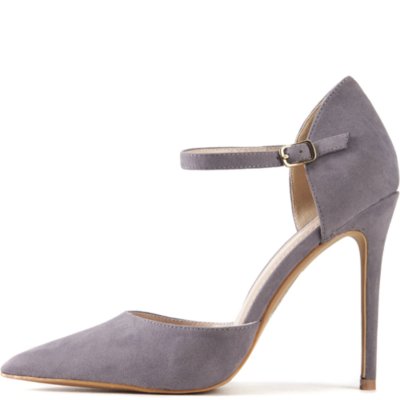 Women's High Heel Dress Shoe Leslie Grey | Shiekh Shoes