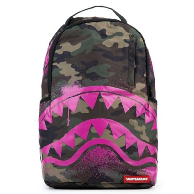 Sprayground Pink Scribble Shark Backpack | semashow.com