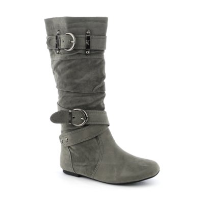 Shiekh Sally-4-S Women's Grey Mid-Calf Boots | Shiekh Shoes