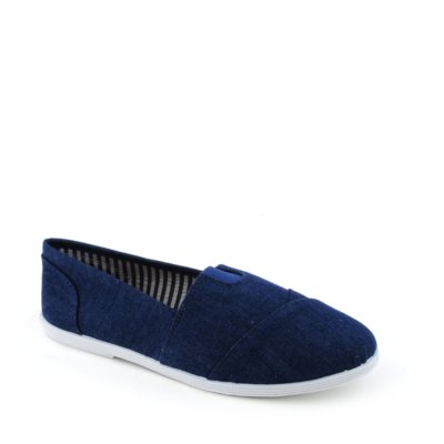 Shiekh Object-S Women's Blue Denim Casual Slip On Shoe | Shiekh Shoes
