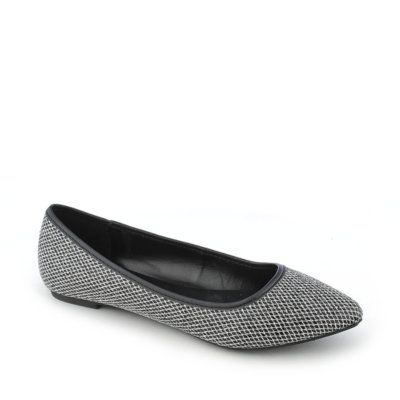 Shiekh Sadler-S Women's Black Glitter Slip On Flats | Shiekh Shoes