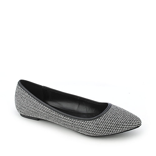 Shiekh Sadler-S Women's Black Glitter Slip On Flats | Shiekh Shoes