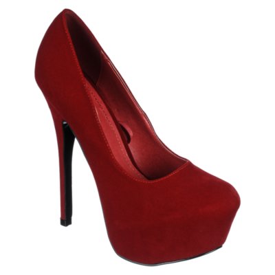 Shiekh Womens 018 Red Dress High Heel Platform Pump | Shiekh Shoes
