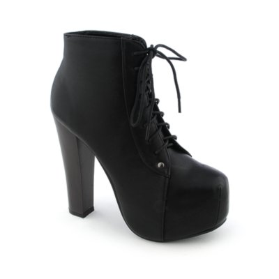 Glaze Victoria-11 Women's Black Ankle Platform Boot | Shiekh Shoes