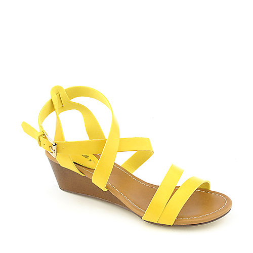 Breckelle's Miami-01 womens low wedge sandal