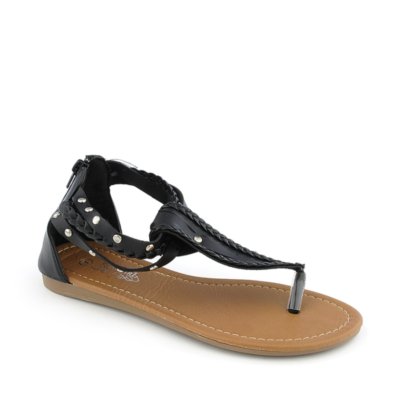 Rose Girl B1037 womens flat thong T-strap sandal