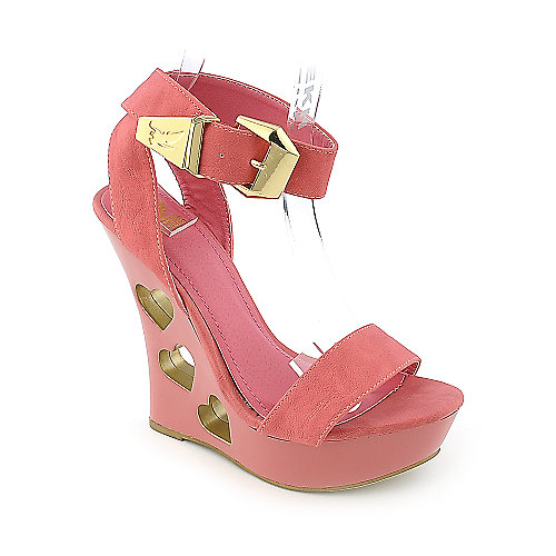 Shiekh Womens 065 pink platform wedge dress shoe | Shiekh Shoes