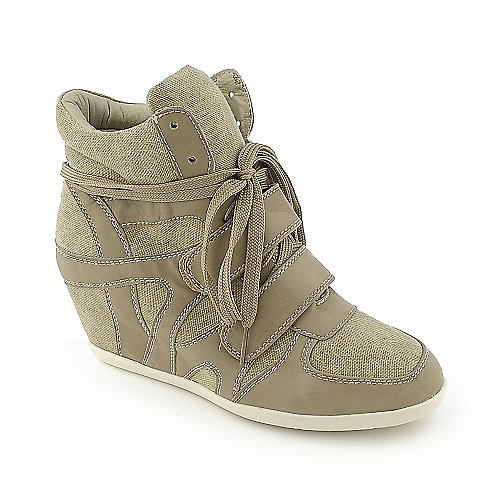 Glaze Alana-1 womens casual lace-up sneaker wedge