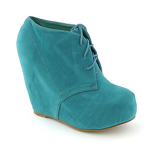Glaze Camilla-1 Women's Teal Ankle Bootie | Shiekh Shoes