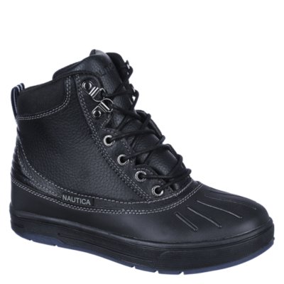 nautica black duck boots