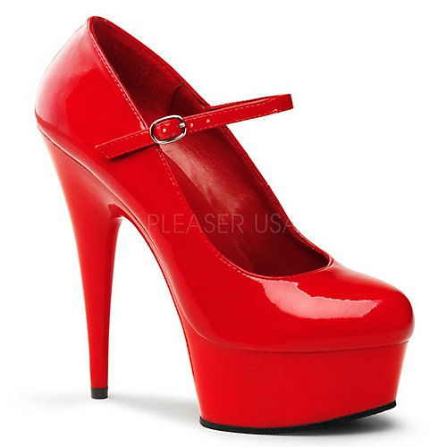 Pleaser Delight-687 womens dress platform high heel mary jane pump