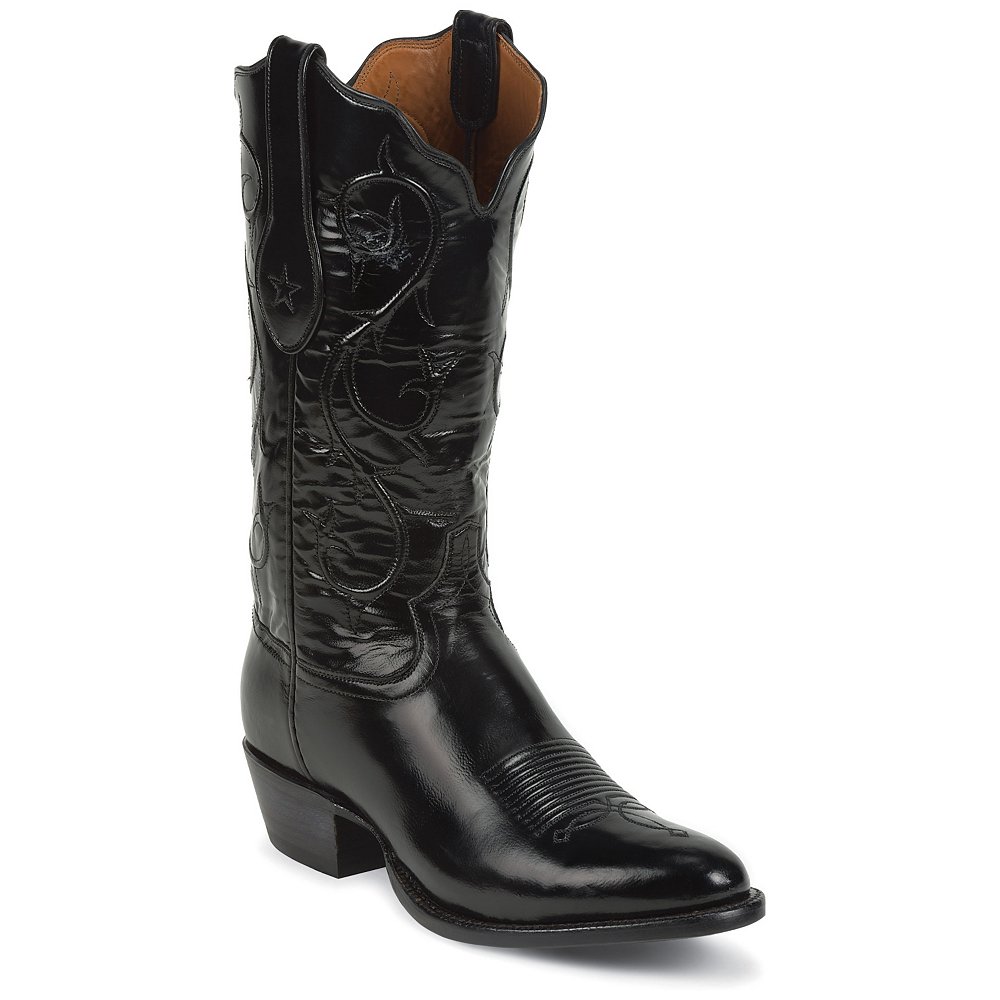 Tony Lama Men’s Black Brushed Goat Western Boots | Dazzlepulse