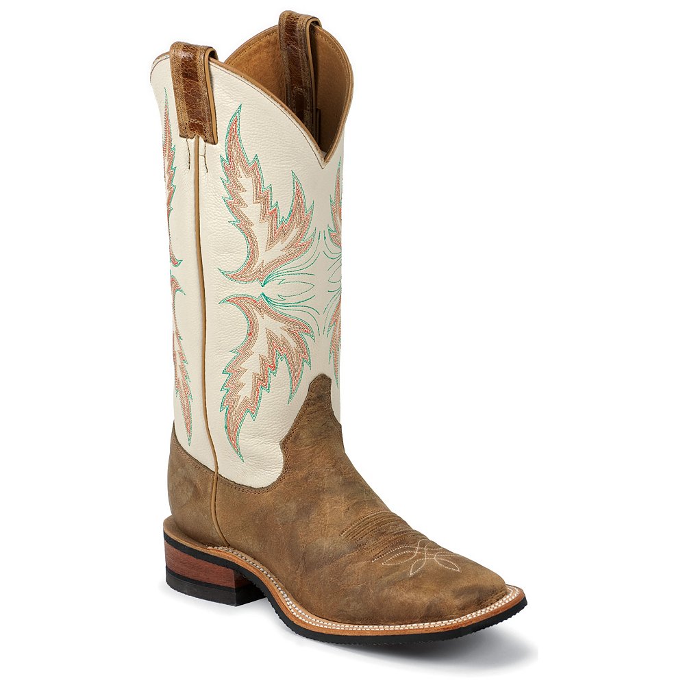 Justin Women’s Bent Rail Tan Puma Cowhide Western Boots | Dazzlepulse