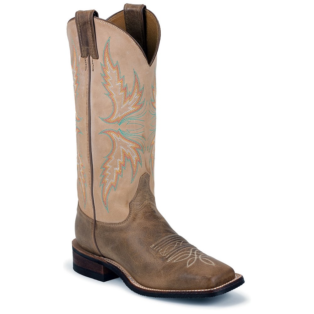 Justin Women’s Bent Rail Arizona Mocha Cowboy Boots | Bubblespace