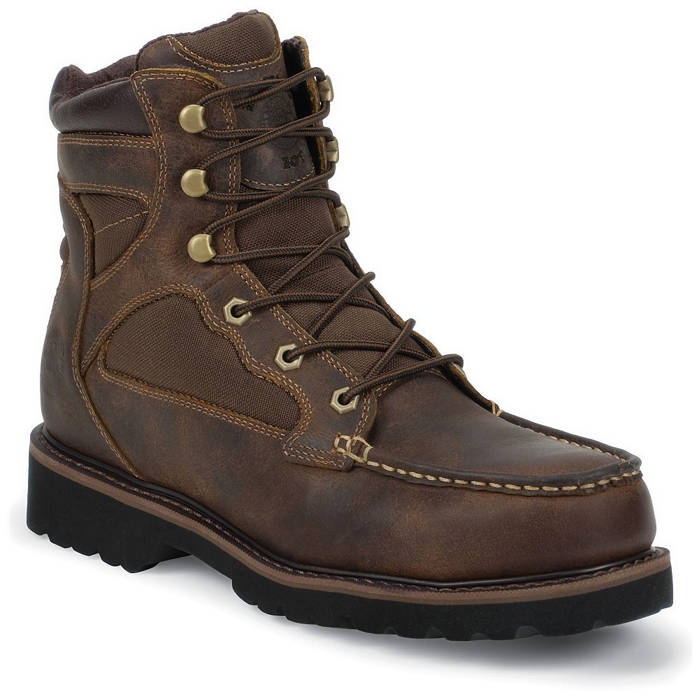 Justin Men’s Rugged Tan Composition Toe Work Boots | Skaxo