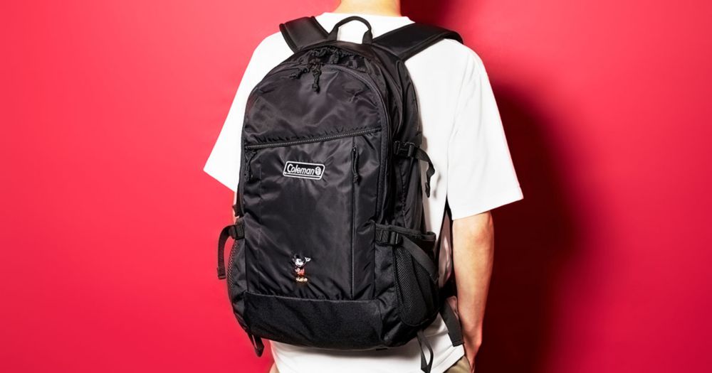 Coleman　ミッキーコラボ　バックパック　35L ディズニーダブルファスナー開閉タイプ