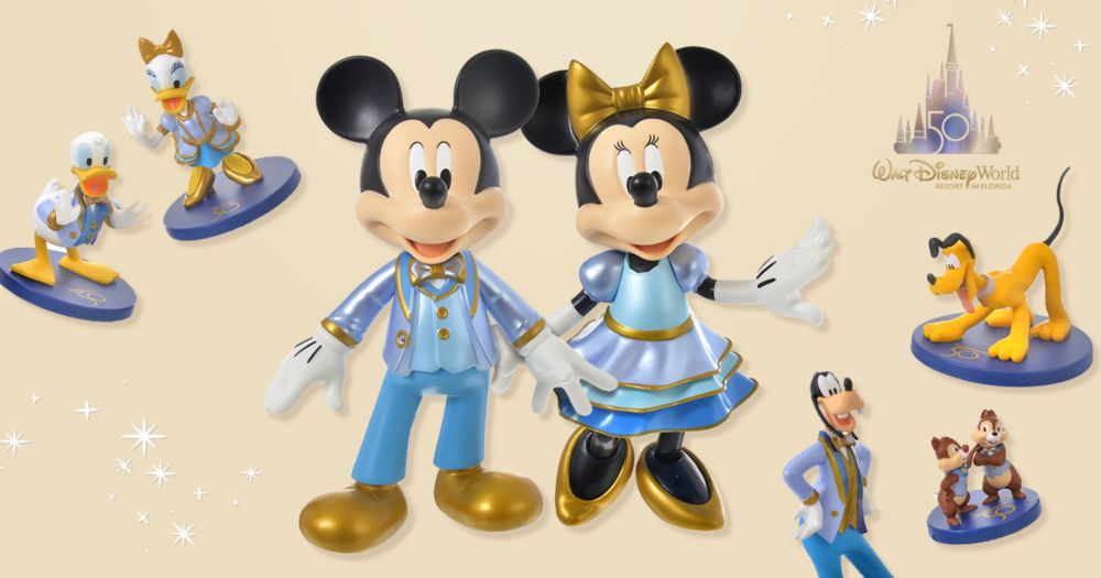 WDW 50周年 ミッキー&ミニー フィギュア - キャラクターグッズ