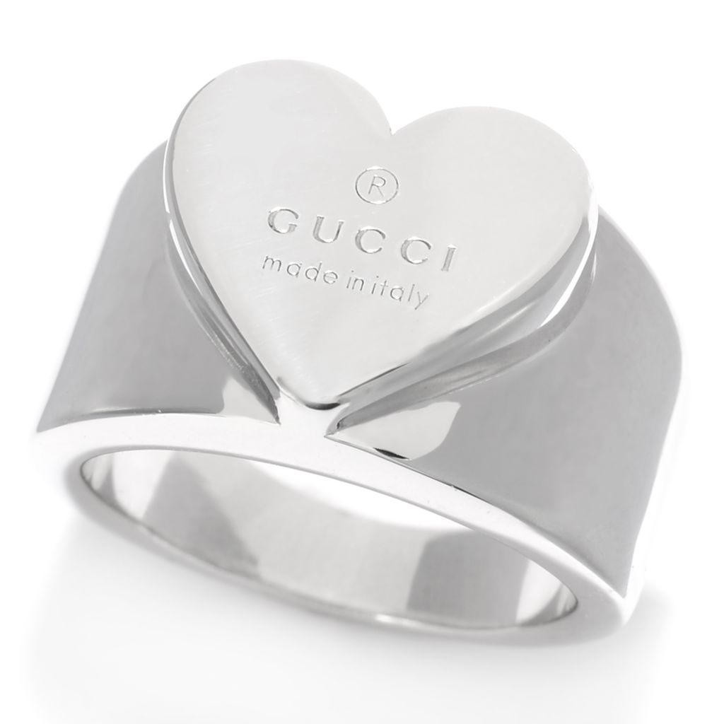 gucci heart ring black
