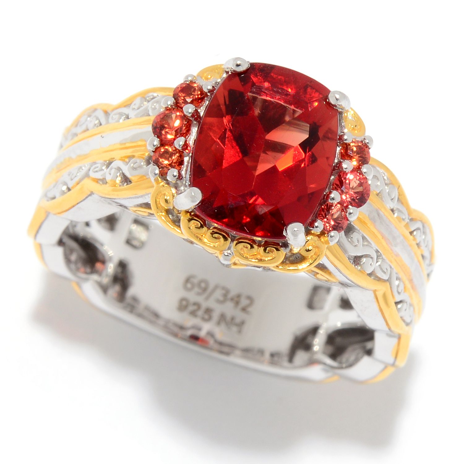 Gems en Vogue 2.11ctw Andesine & Orange Sapphire Limited