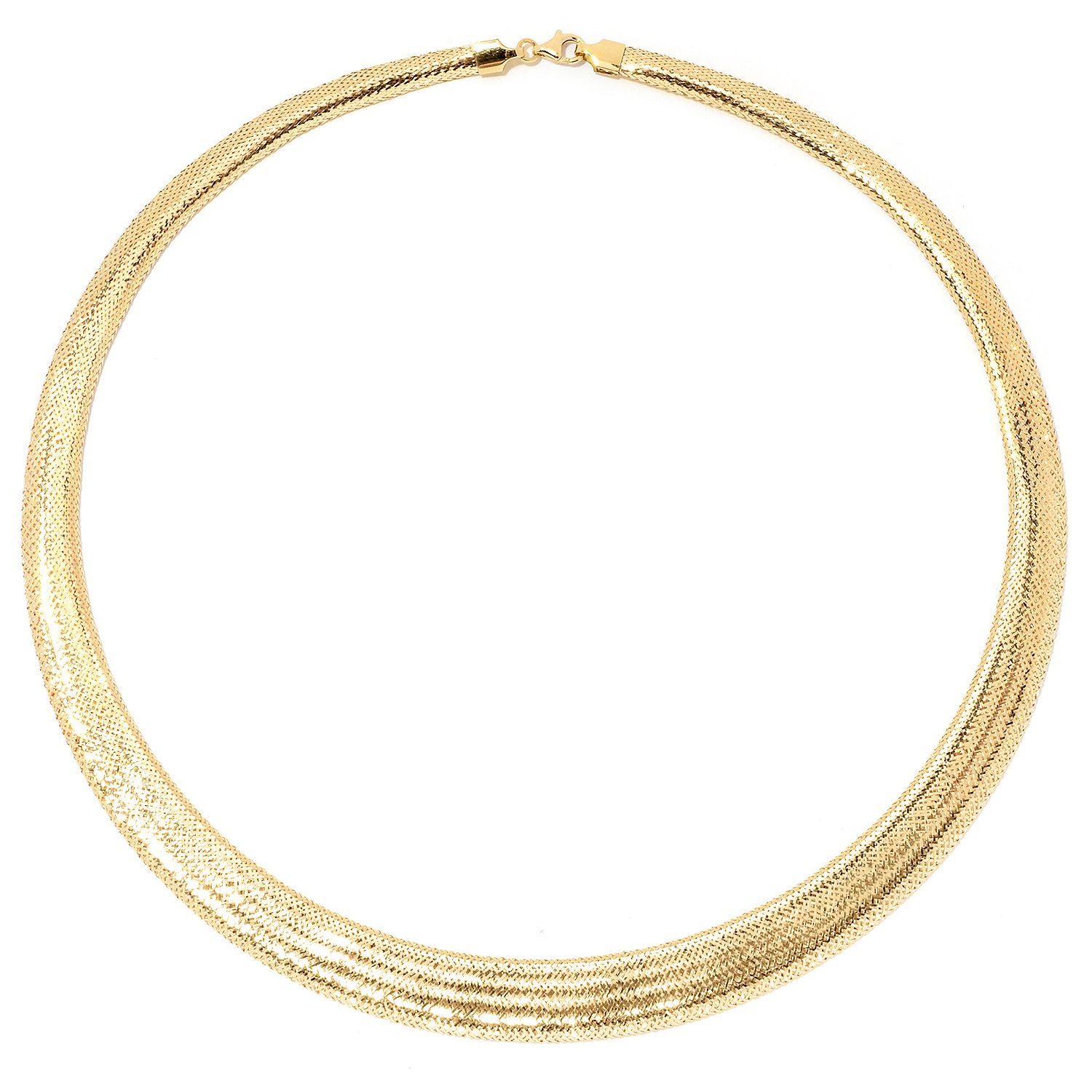 (ShopHQ) Stefano Oro 14K Gold Choice of Length Mesh Necklace, 4.56 ...
