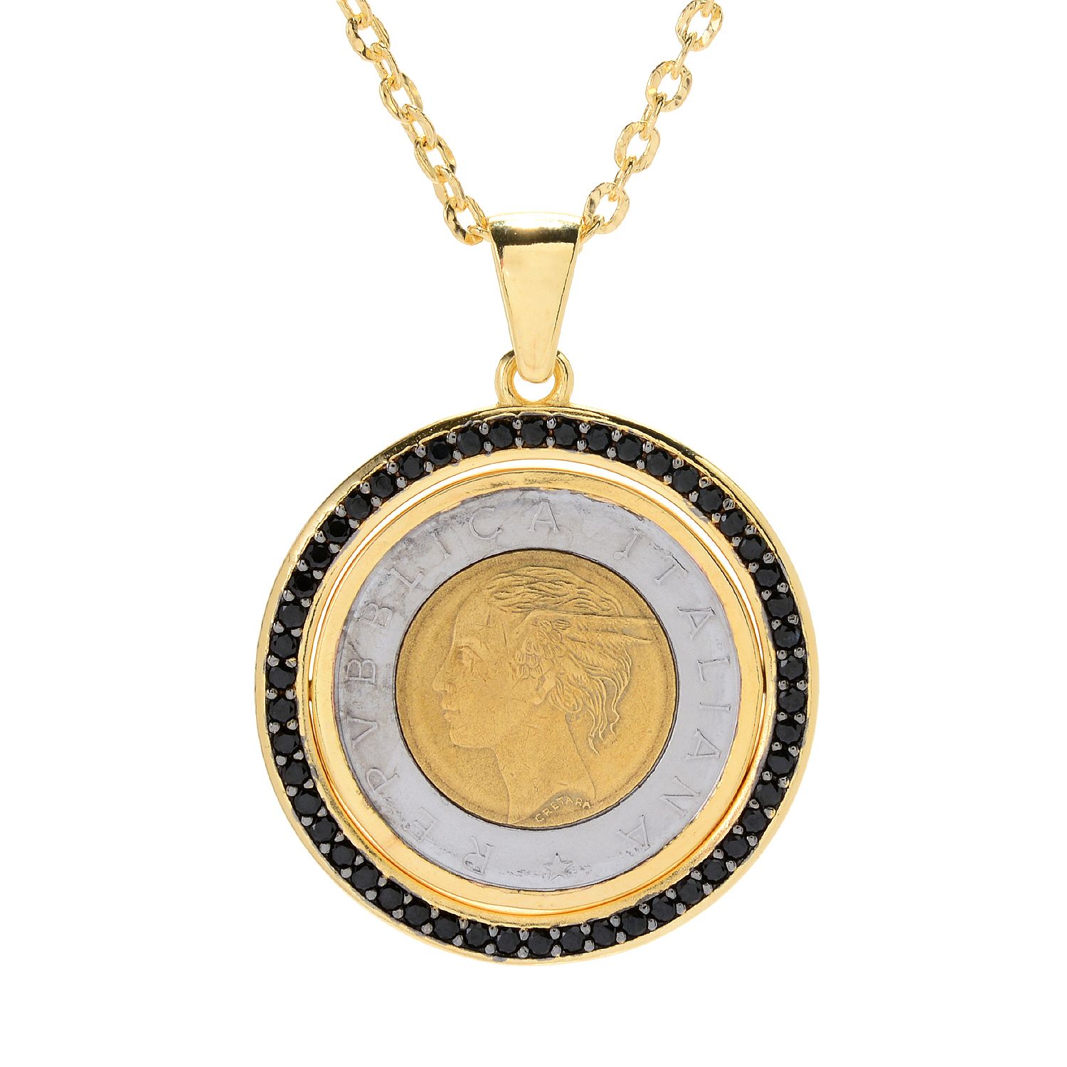 (ShopHQ) Once Only: Toscana Italiana 18K Gold Embraced™ Gemstone Lire ...