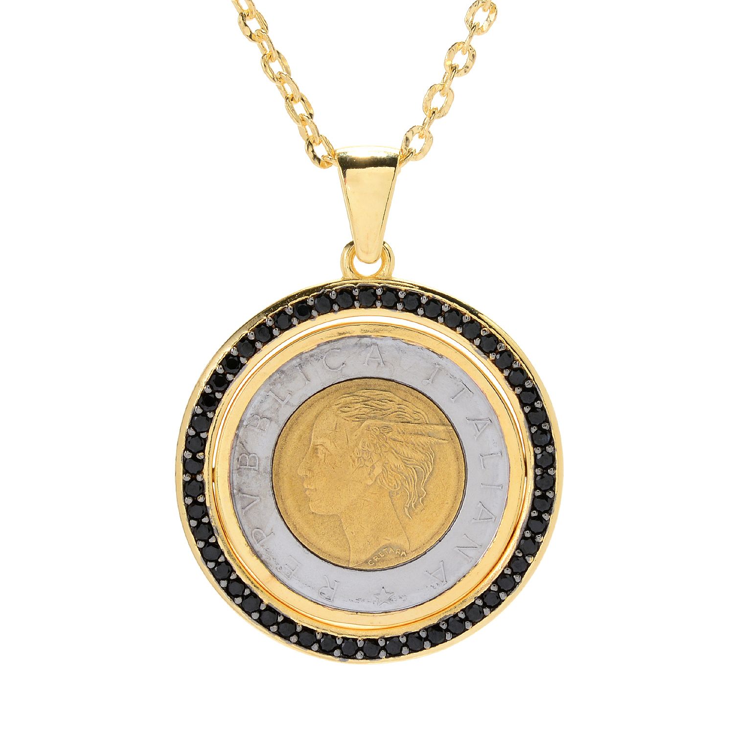 Once Only Toscana Italiana 18K Gold Embraced™ Gemstone Lire