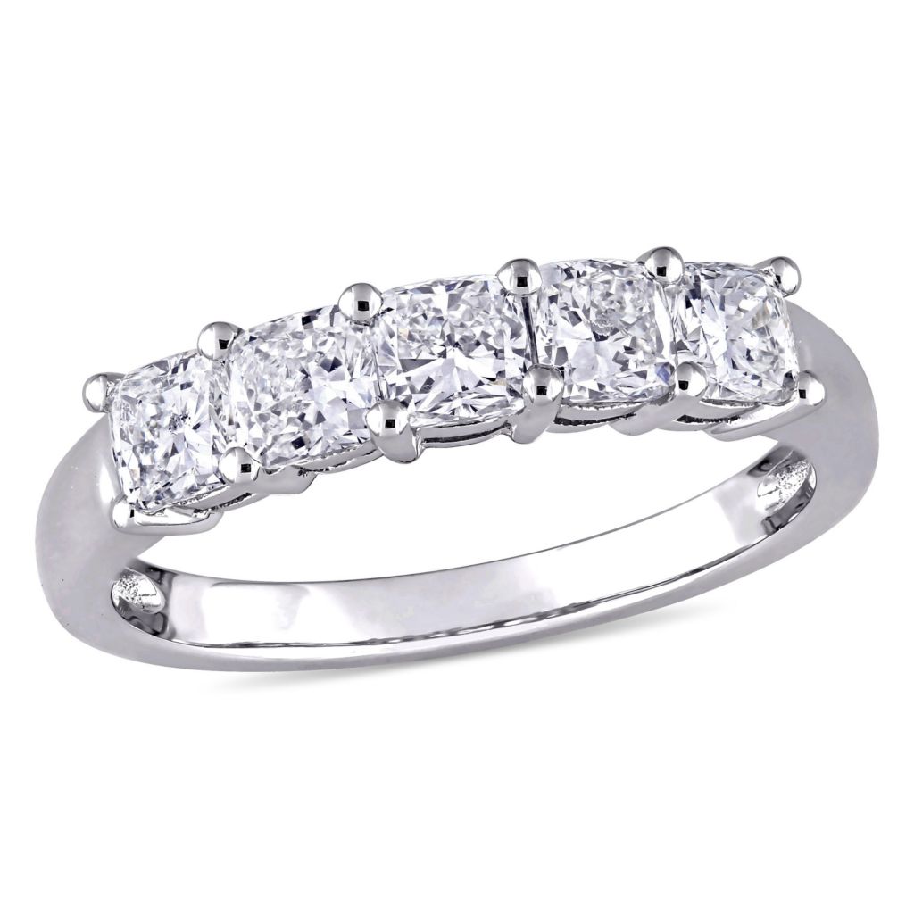 Julianna B 14k White Gold 1 25ctw Cushion Cut Diamond Semi