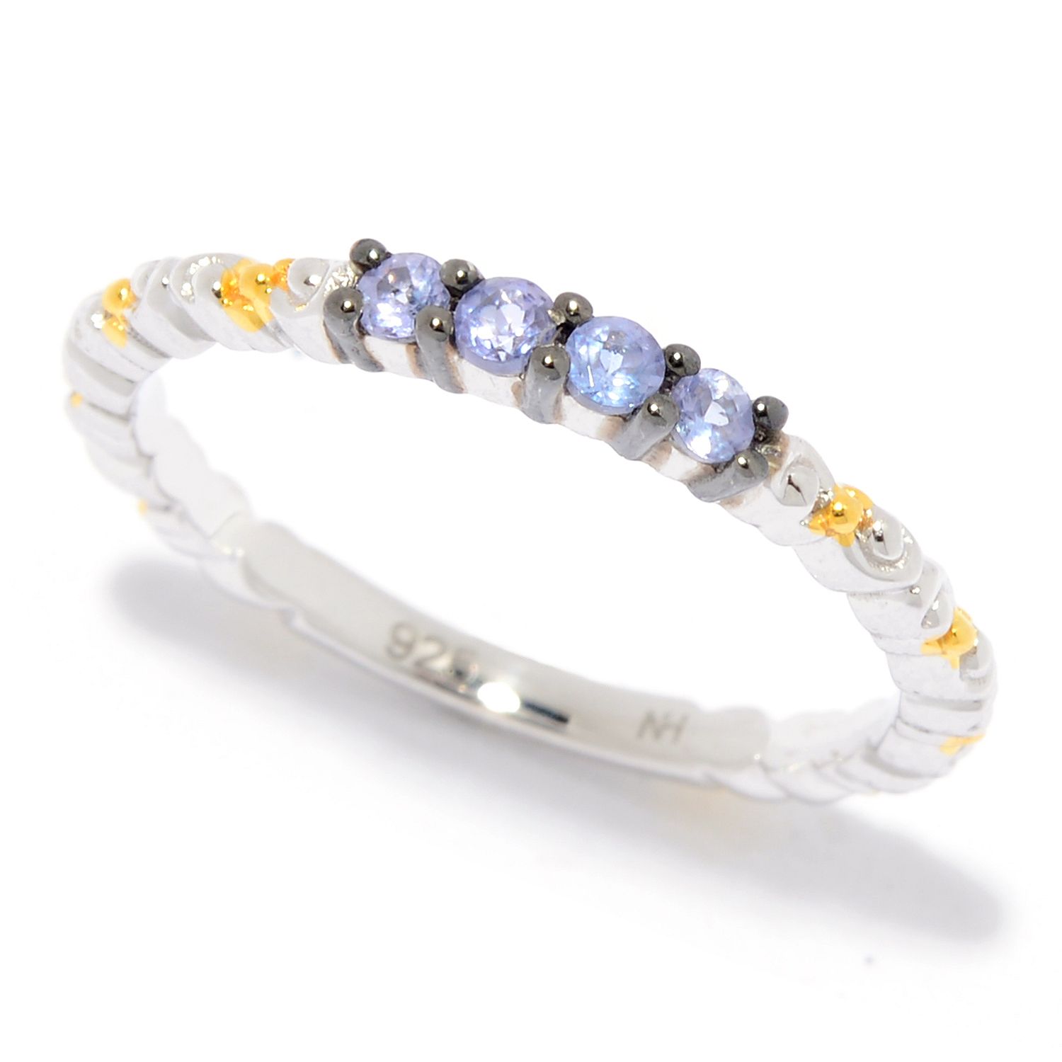 Gems en Vogue Choice of Gemstone Stack Band Ring