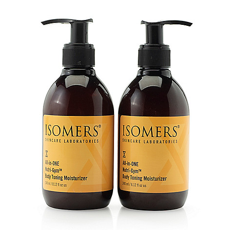 313-206- ISOMERS Skincare All-in-One Nutri-Gym Body Toning Moisturizer Duo 8.12 oz Each