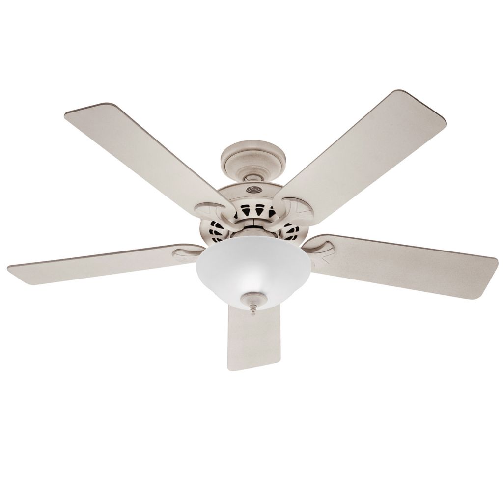 Hunter 52 White Sonora Ceiling Fan Shophq