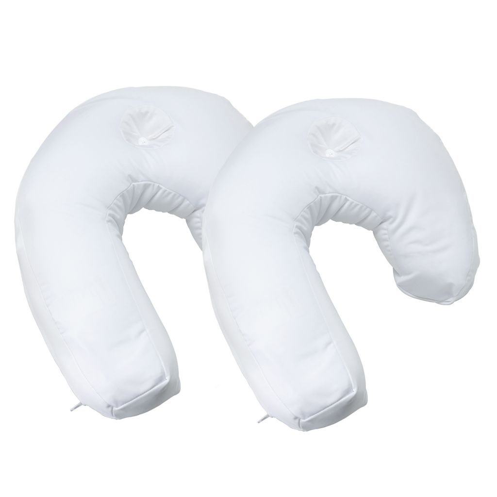 Side Sleeper Pro Air Set Of Two Back Neck Pillows W Pillowcases