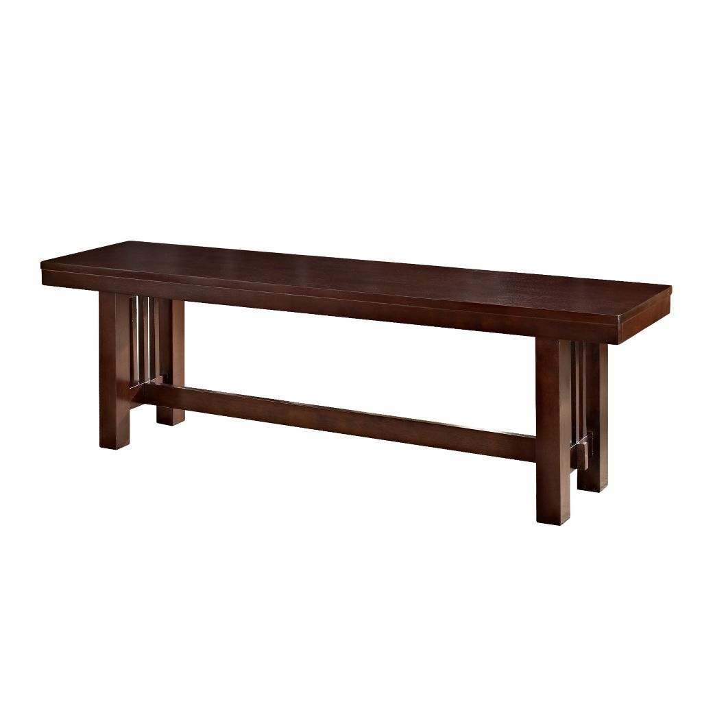 Walker Edison 60 Mission Style Bench Shophq