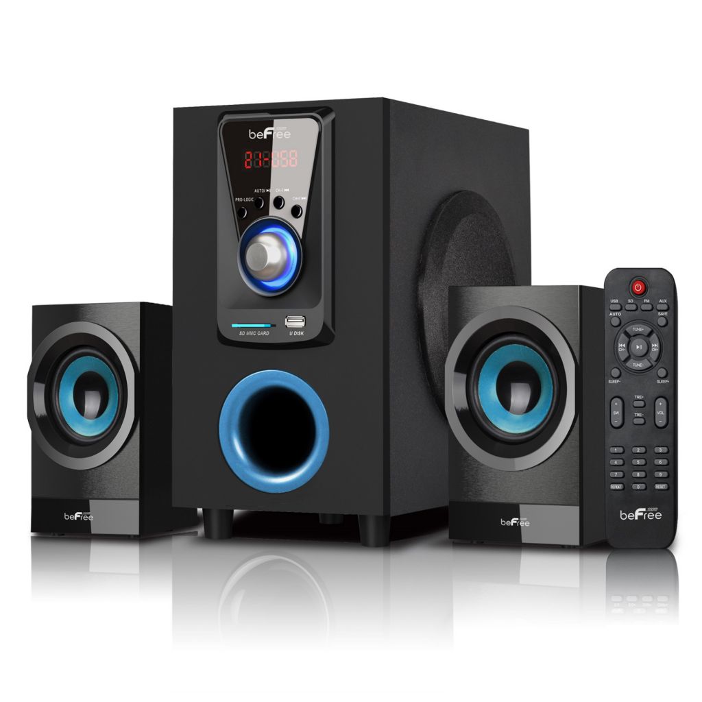 Befree Sound 2 1 Channel Bluetooth Bookshelf Speaker System