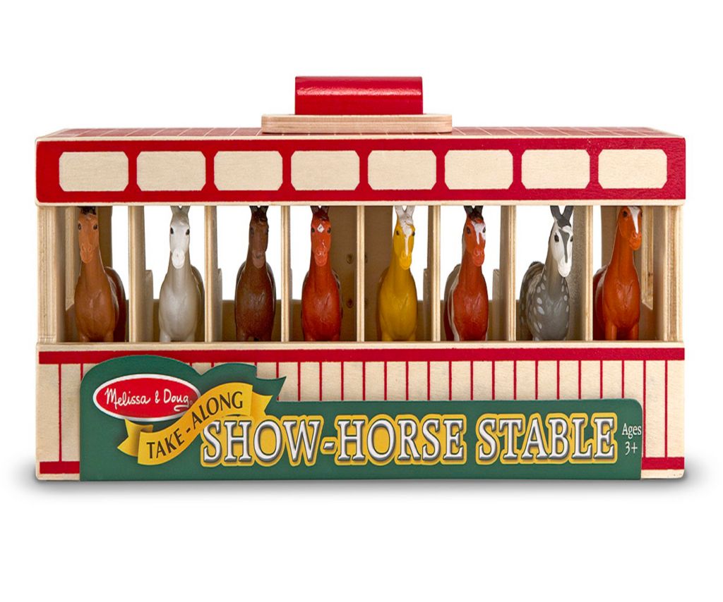 melissa and doug show horse stable