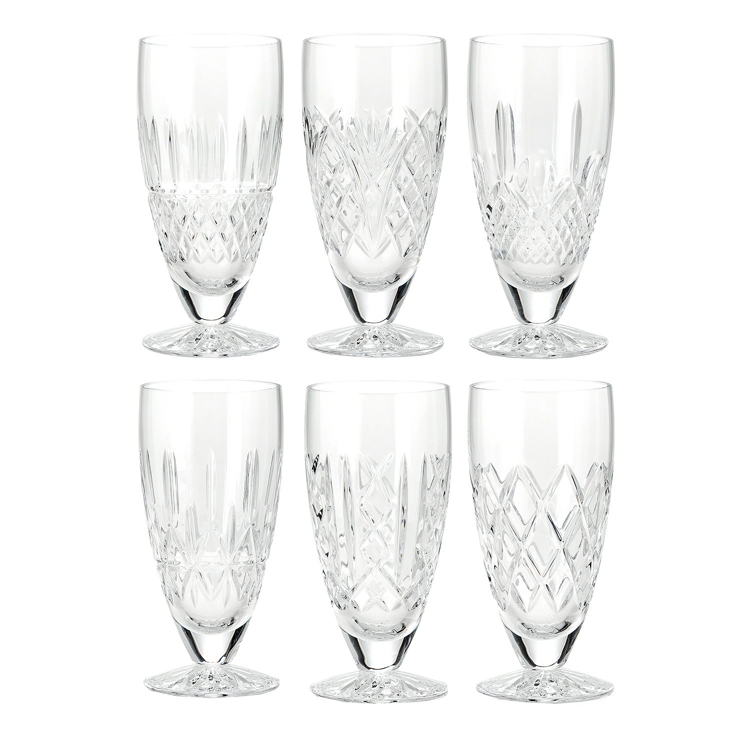Waterford Crystal Patterns of the Sea Set of 6 Beverage