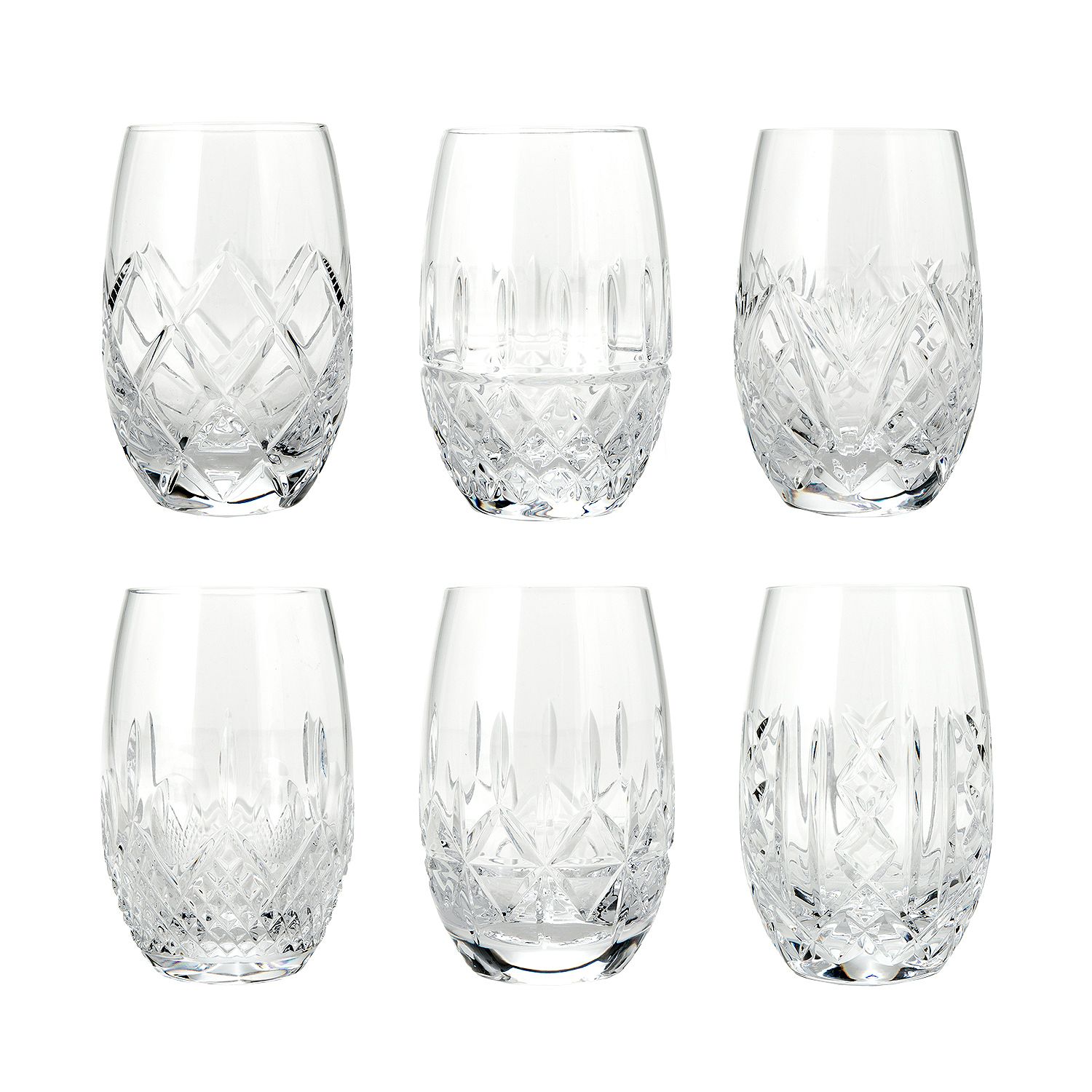 Waterford Crystal Patterns of the Sea Set of 6 Beverage