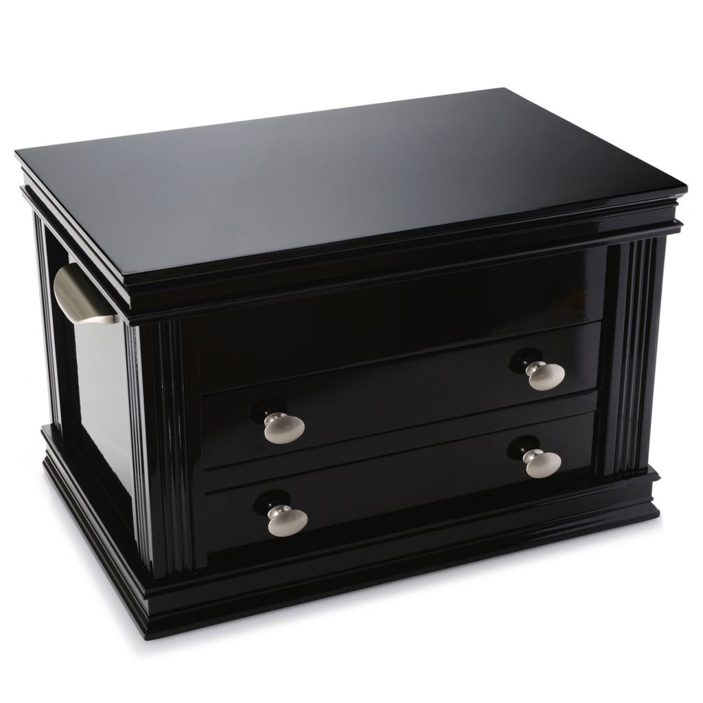 Ricci Argenteri 18 5 Piano Black Wood Flatware Storage Chest 12