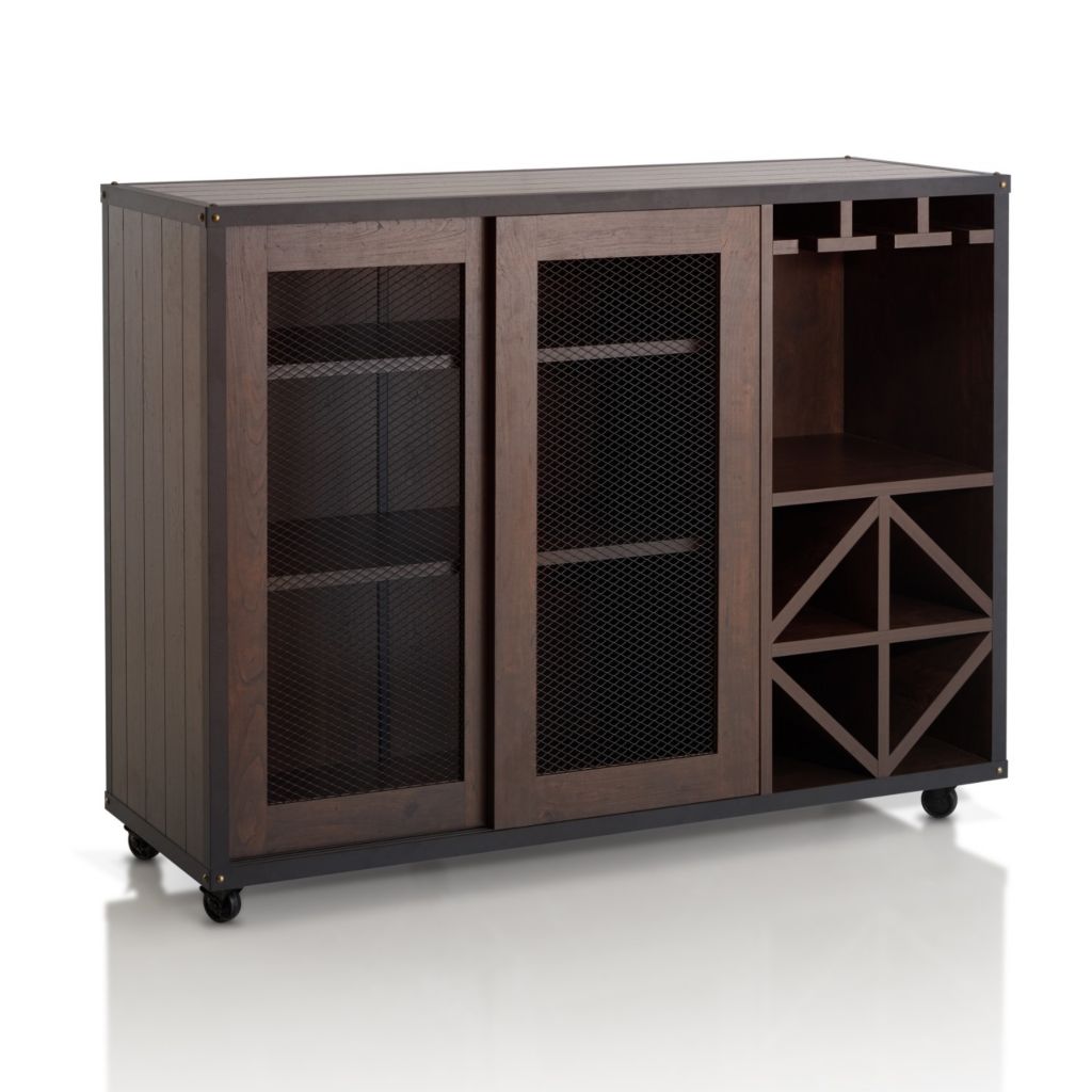 Furniture Of America 36 Gustav Industrial Sliding Cabinet Door