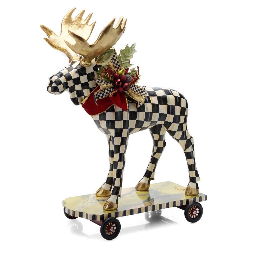 Mackenzie Childs 26 25 Hand Painted Embellished Parade Moose Shophq