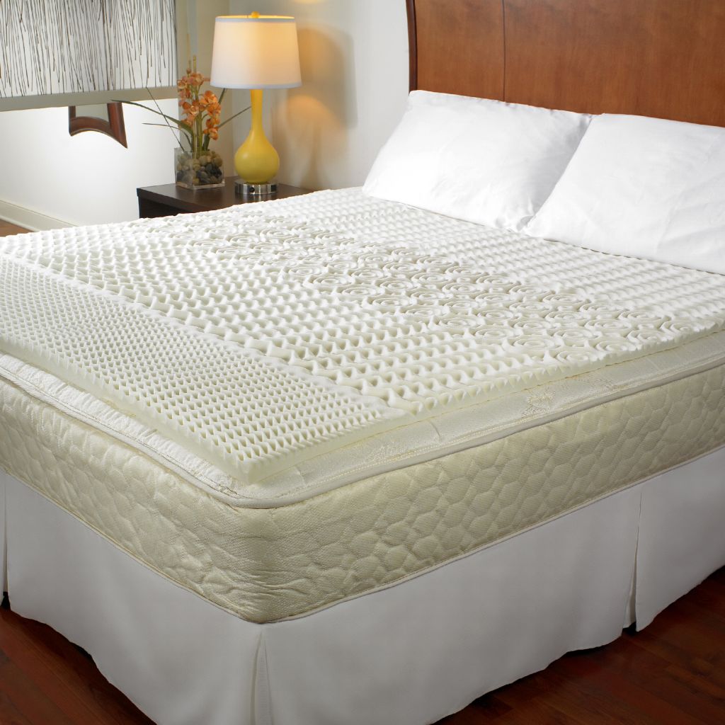 5 Zone Memory Foam Mattress Topper Shophq