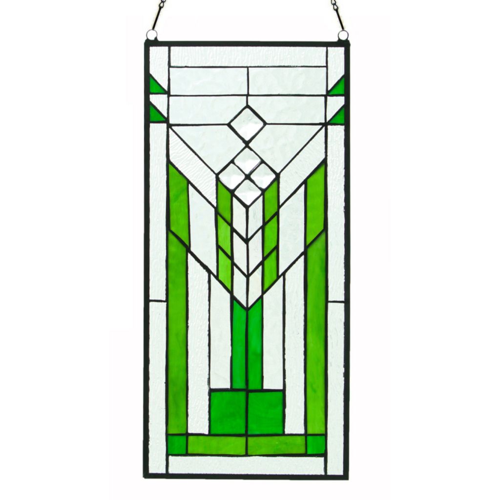 Tiffany Style Mission 19 5 Stained Glass Window Panel Shophq