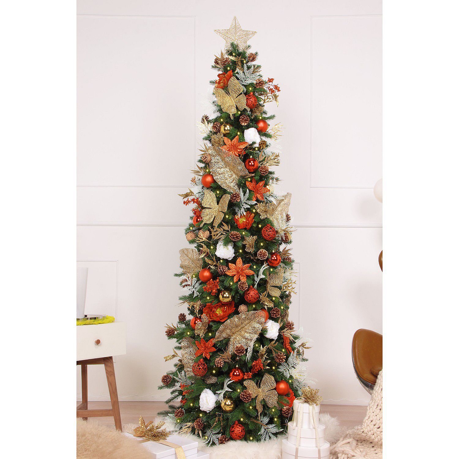 (ShopHQ) Easy Treezy Choice of Assorted Metallic Decor Kit w/ 150 ...