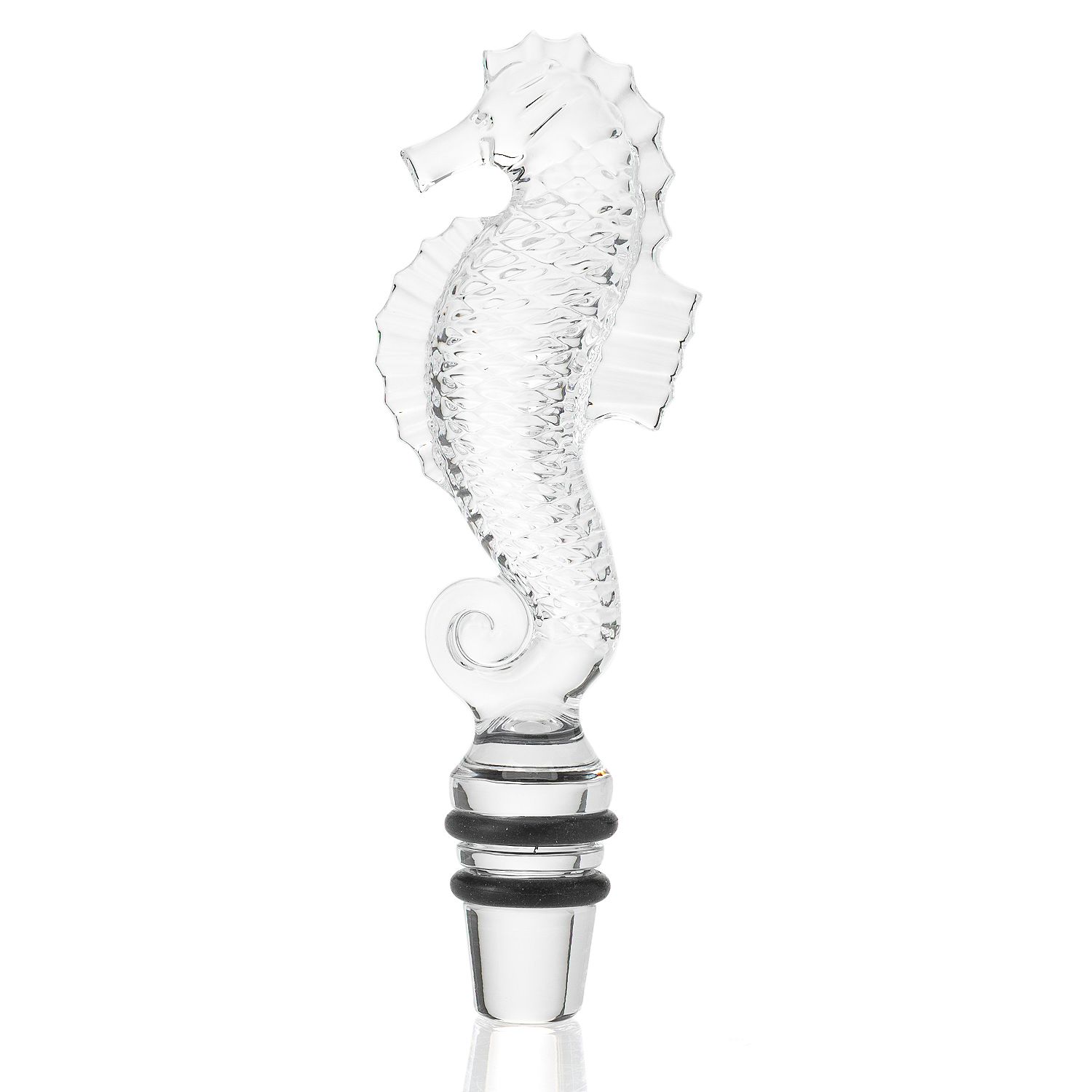 Waterford Crystal 4.5" Seahorse Bottle Stopper