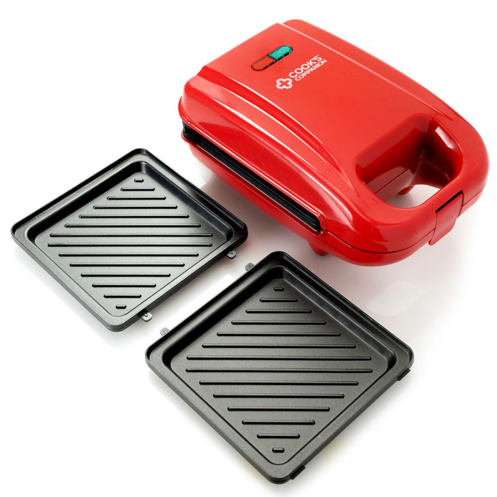 Cooks Companion 650w Nonstick Waffle Maker W Removable Plates - 