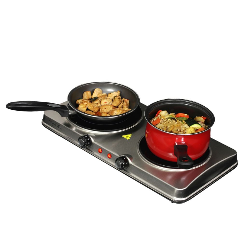 Megachef Dual Infrared Burner Portable Electric Cooktop Bulldog