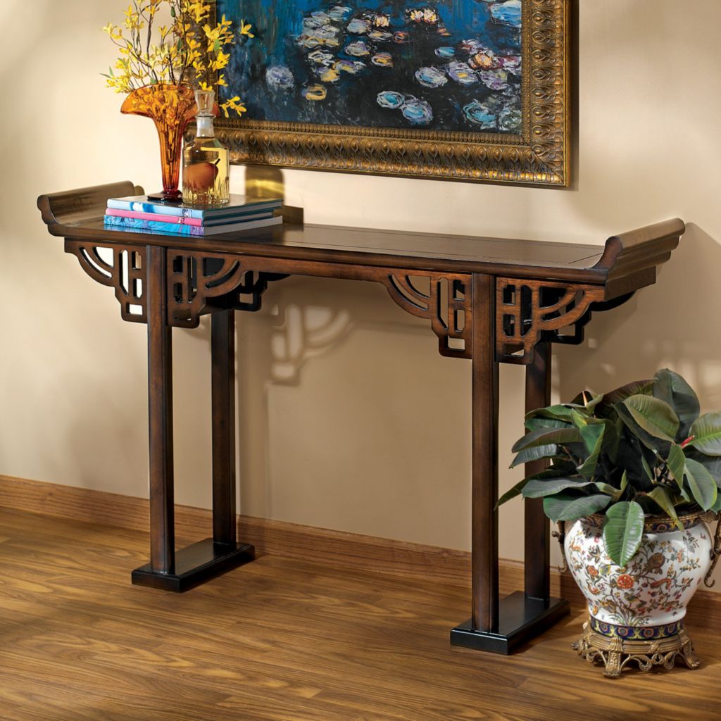 Design Toscano 54 Wooden Forbidden City Asian Inspired Console